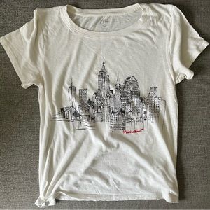JCrew Vintage Cotton Manhattan Tee, M